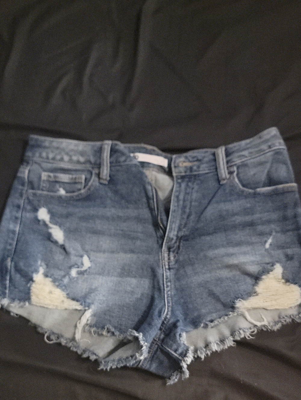SO Size 11/30w Distressed Denim Cutoff Shorts - Blue